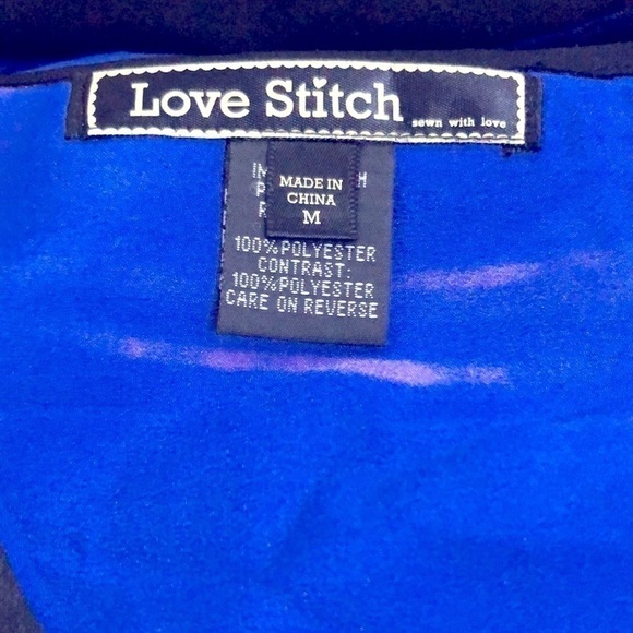 Love Stitch Watercolor Asymmetrical Racer-back Dress Size Medium - Picture 6 of 6